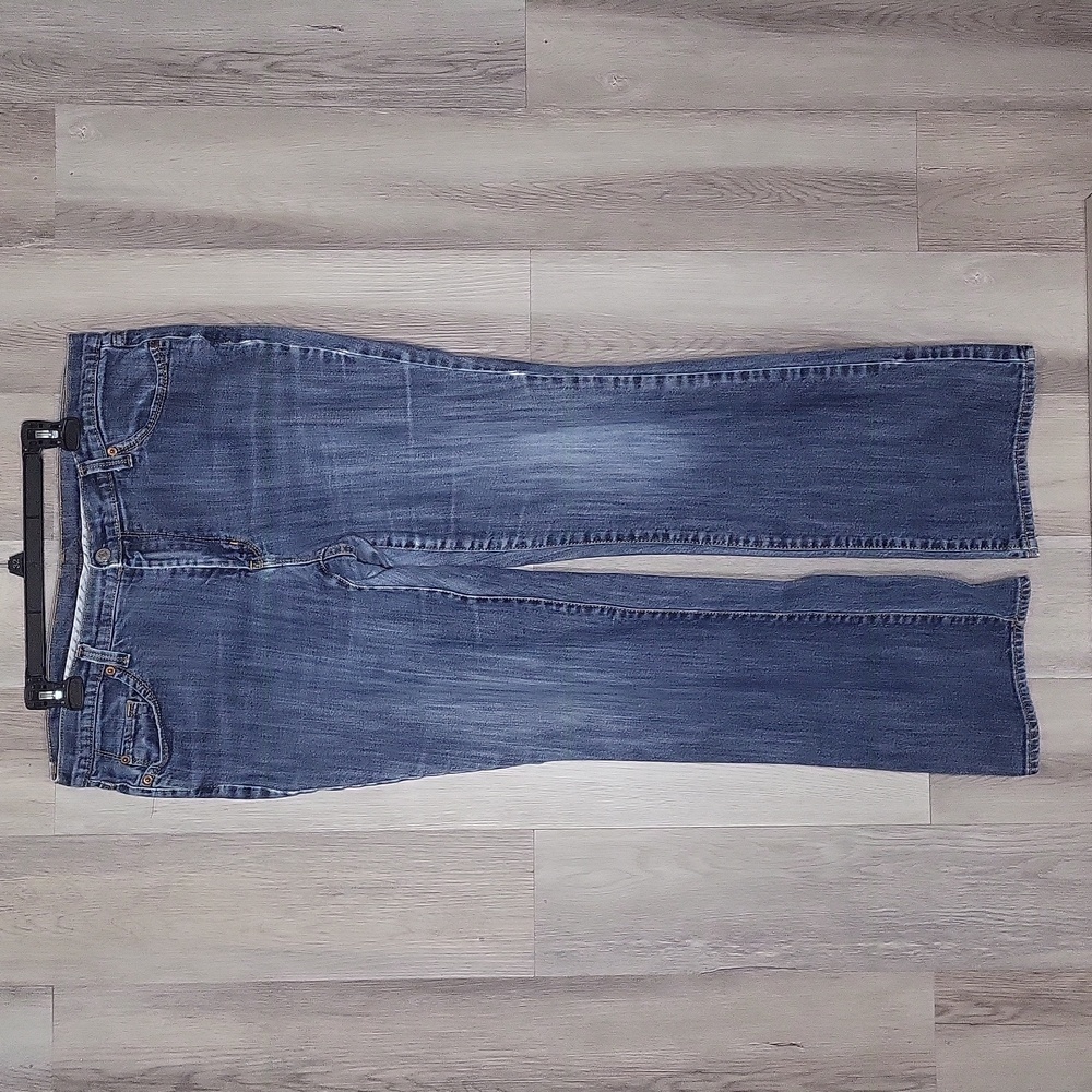 Jordache Vintage Womens 16 Average Med Wash Straight Leg Blue Denim Jeans Casual